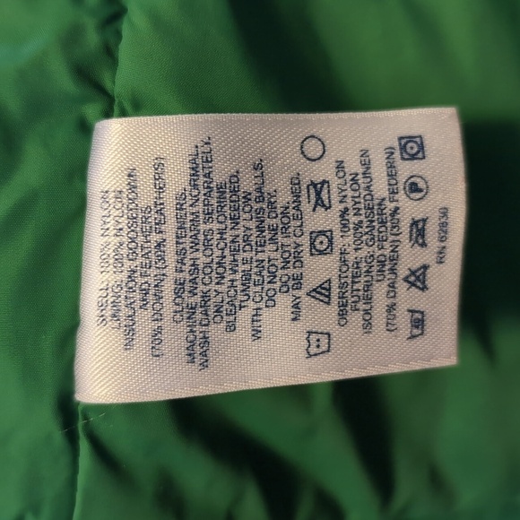 LAND’S END Down Filled Quilted Vest BRIGHT Green WMS Size M - Picture 12 of 14